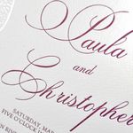 Delicate Sparkle Elegant Fancy Luxury Wedding Invitation