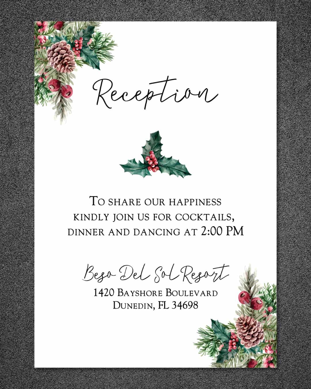 Classic Christmas Design Simple Flat