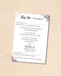 Violet Leaves Vellum Wrapped Vietnamese & English Wedding Invitation