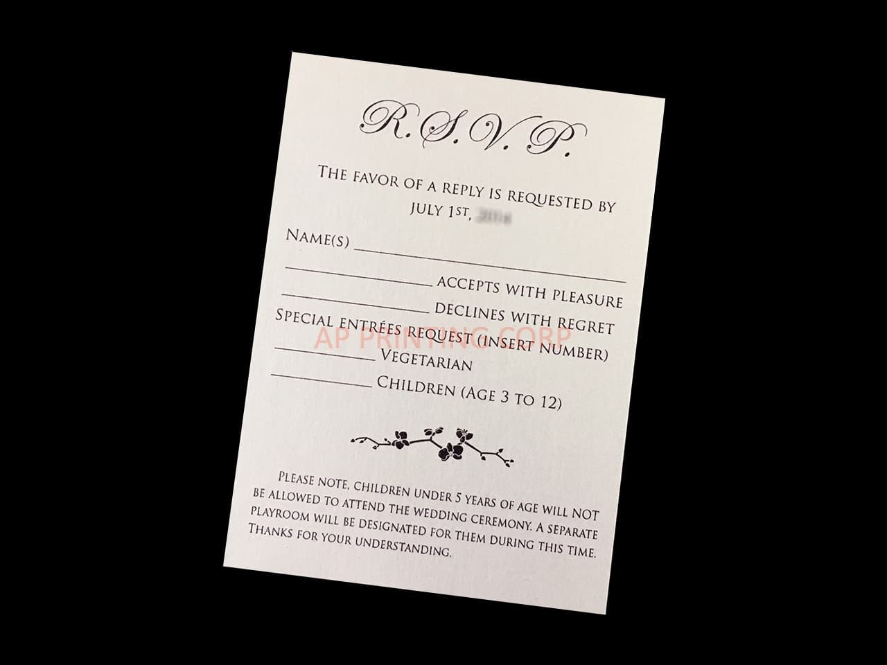 Blush Rose Tri-Fold Laser Cut Pocket Wedding Invitation