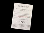 Blush Rose Tri-Fold Laser Cut Pocket Wedding Invitation