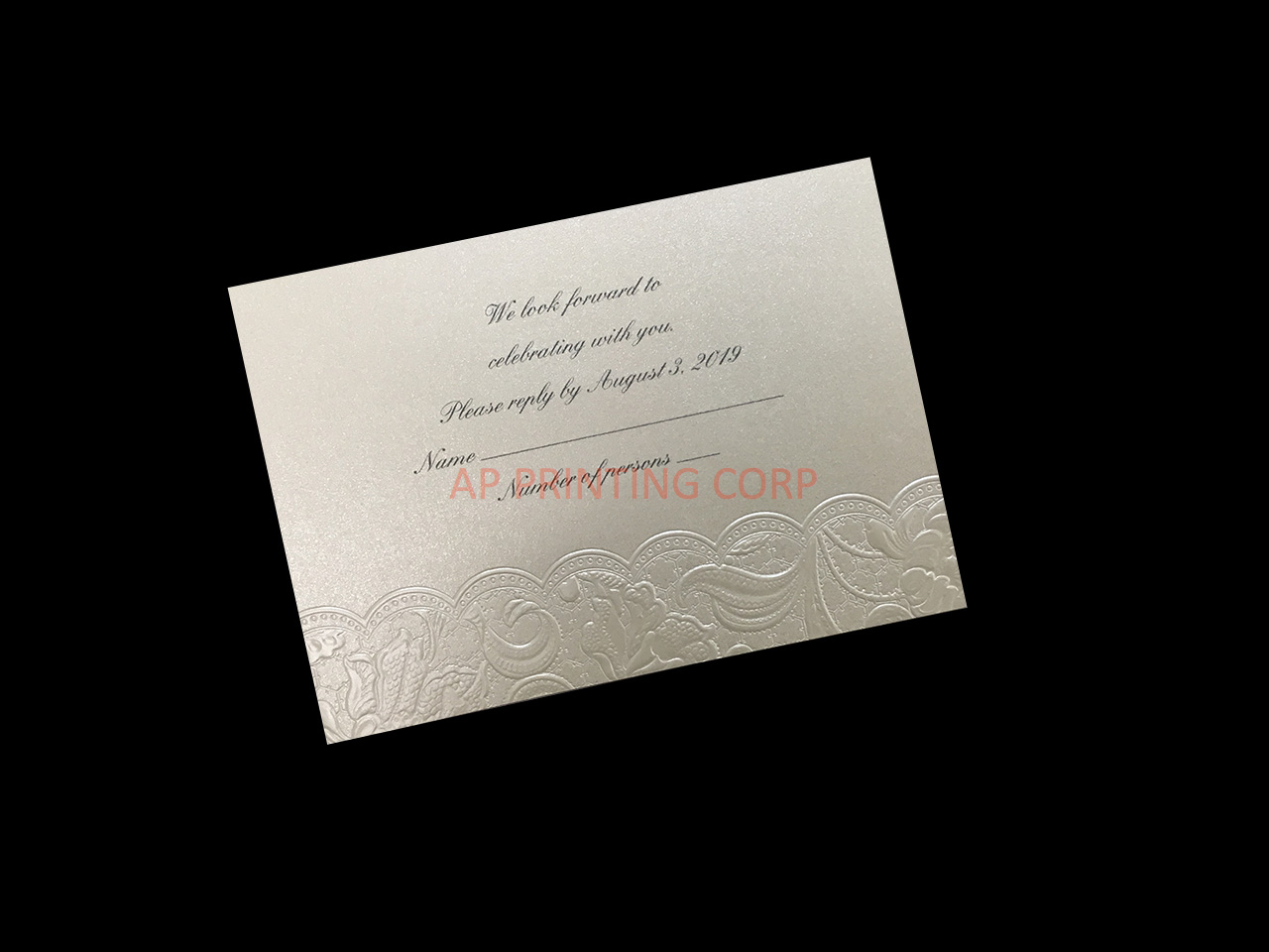 Couture Lace CC-66 Fancy Luxury Wedding Invitation