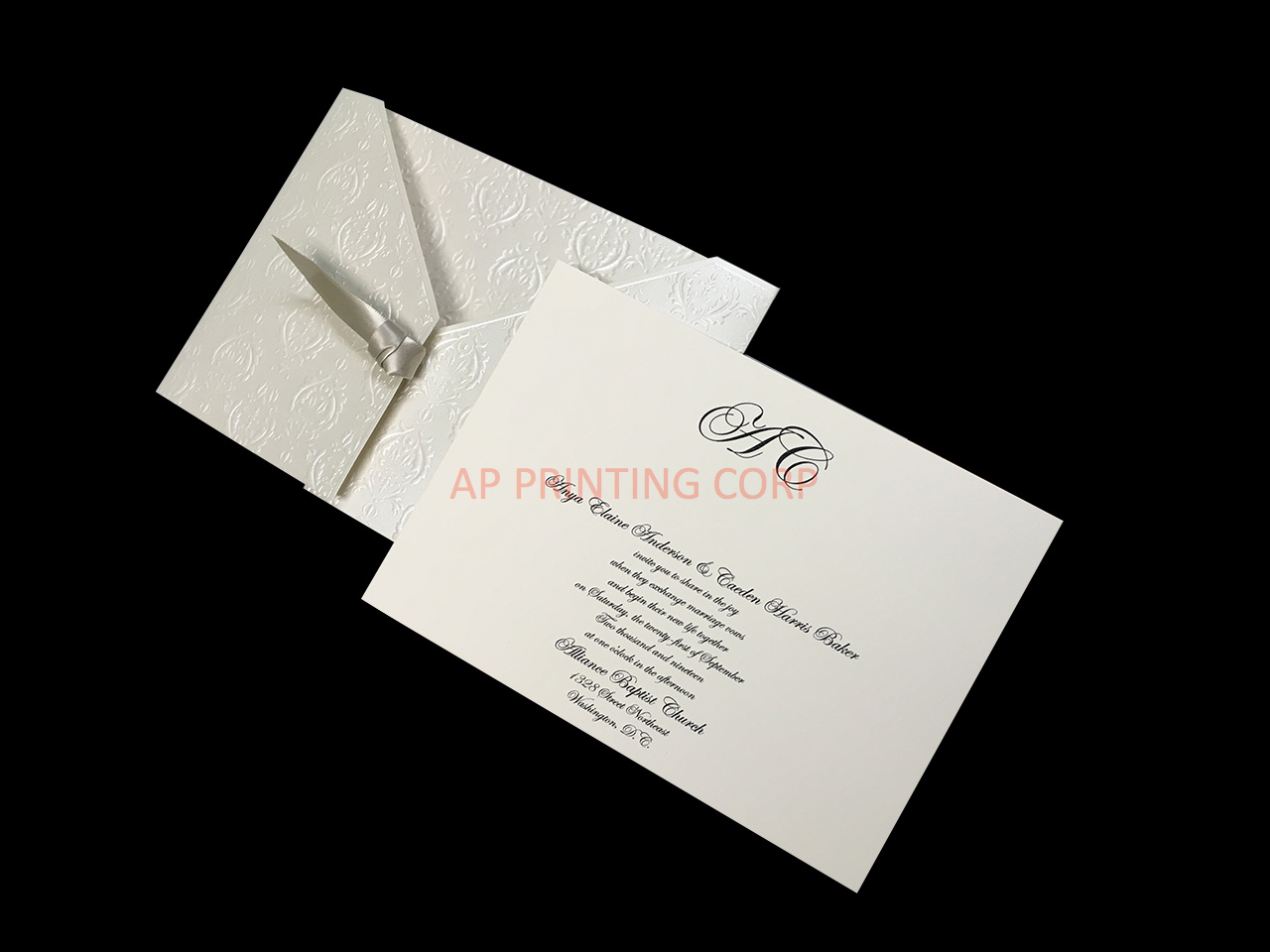 Baroque Detail [CC-88] Fancy Luxury Wedding Invitation