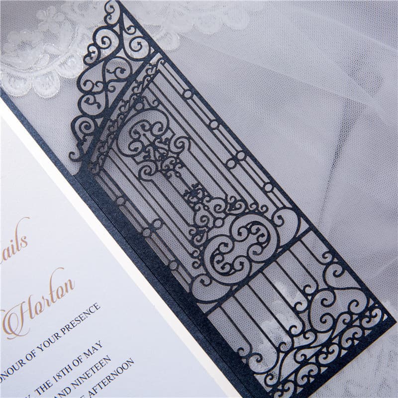 Laser Cut Template JP2 Wedding Invitation