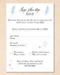 Beautiful Doves Vellum Wrapped Vietnamese & English Wedding Invitation