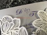 CL-BF-57 M-M Bronze Tree of Love Laser Cut Wedding Invitation
