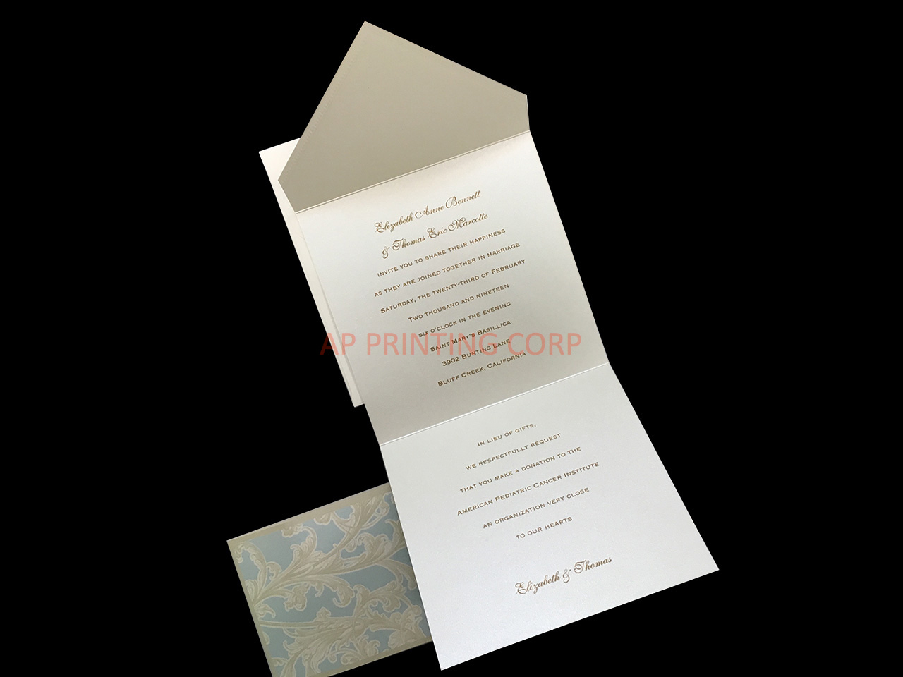 Garniture [CC-41] Fancy Luxury Wedding Invitation