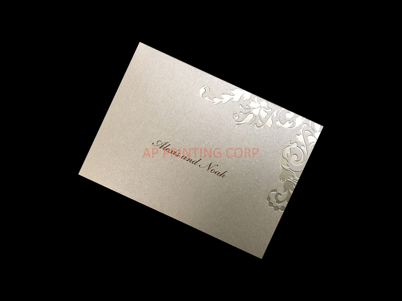 Golden Style [CC-76] Fancy Luxury Wedding Invitation