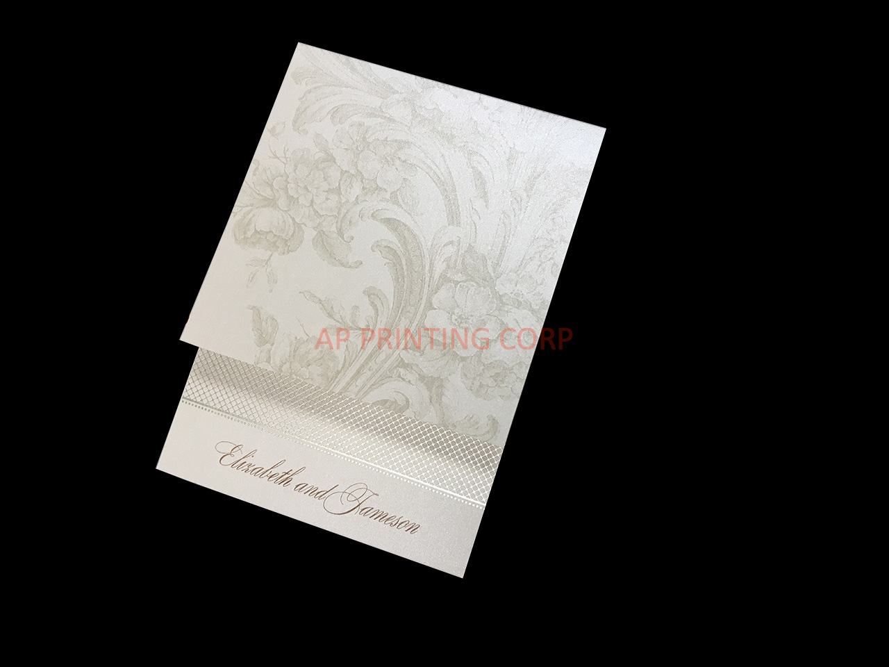 A Fine Flourish [CC-66] Fancy Luxury Wedding Invitation
