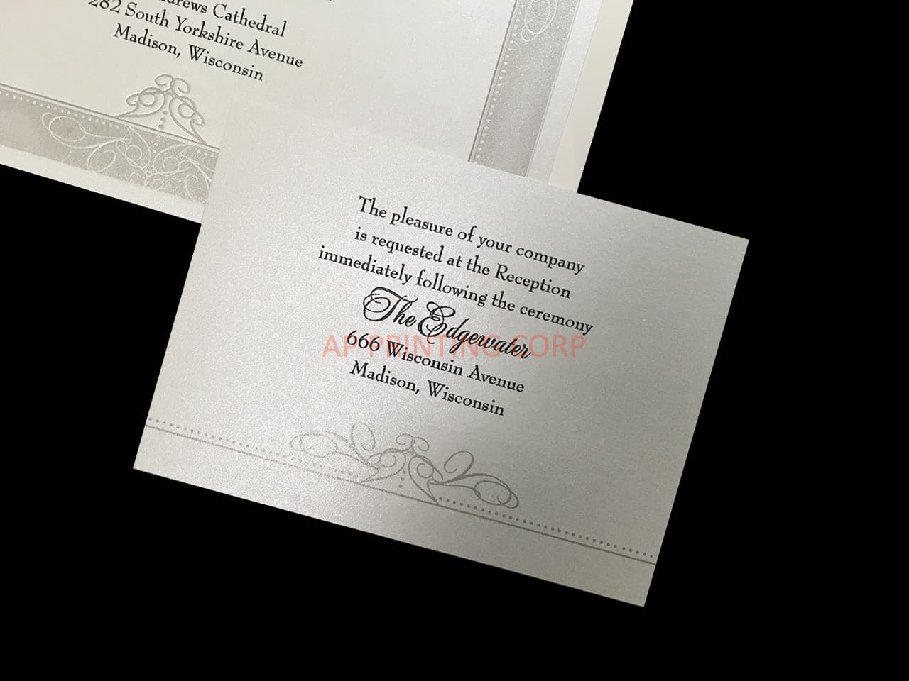Vintage Flourish [CC-35] Fancy Luxury Wedding Invitatio