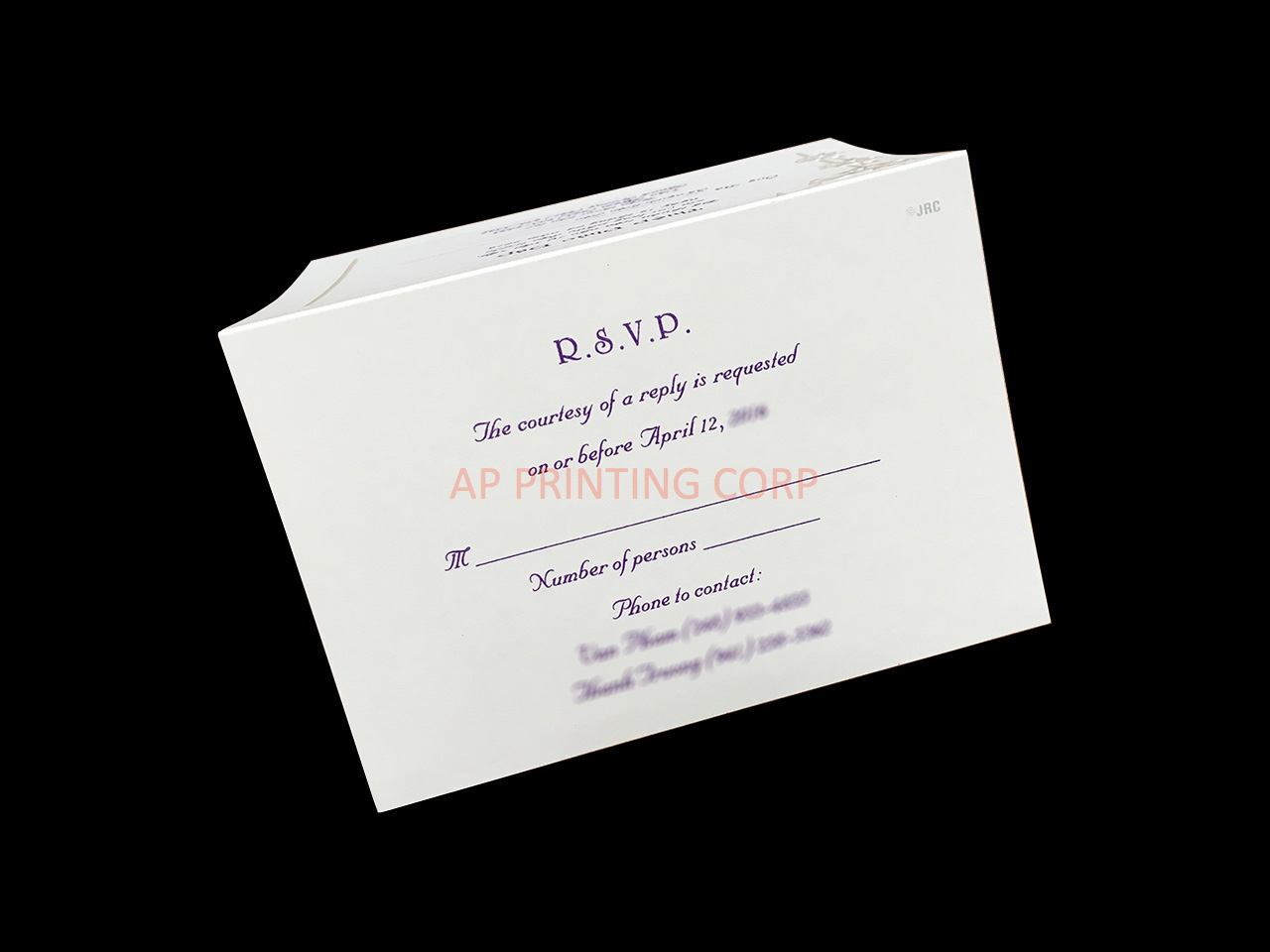 K778-Wrap [I-12] Vietnamese & English Wedding Invitation