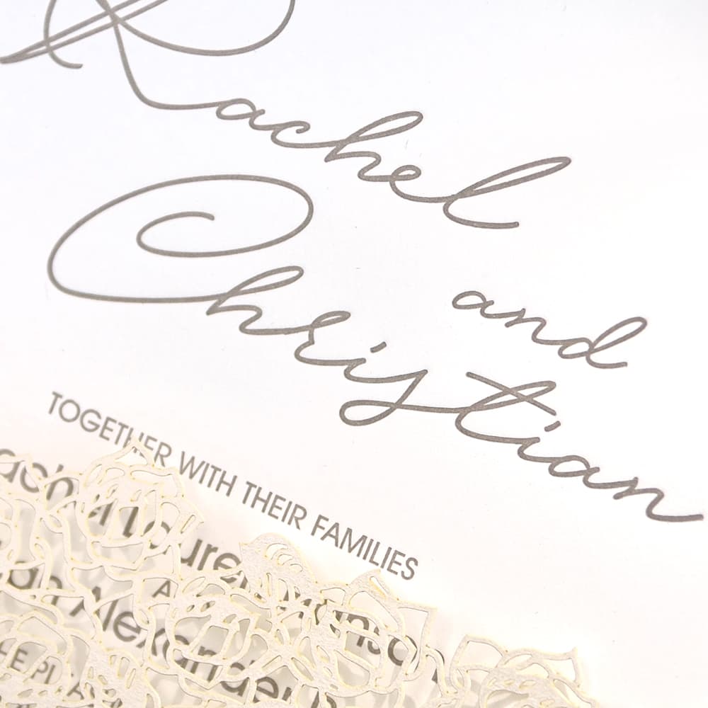 Roseline Fancy Luxury Suite & Laser Cut Wedding Invitation