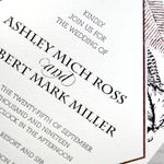 Copper Leaves Foil Fancy Luxury Wedding Invitation