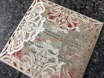 Bride and Groom under Tree Laser Cut Wedding Invitation