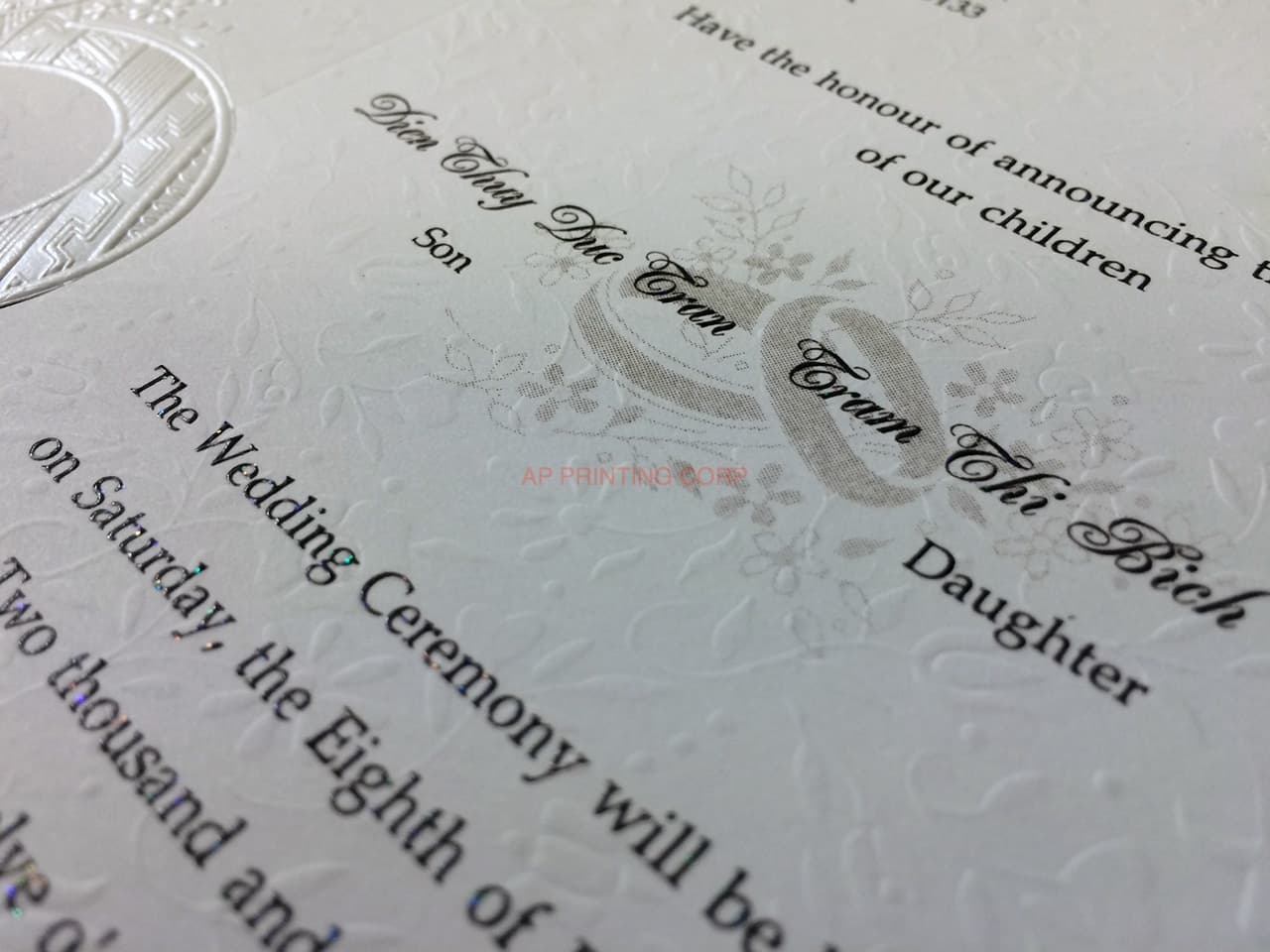 K9899 [I-11] Romantic Simplicity Hearts Wedding Invitation