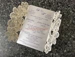 CL-BF-57 M-M Bronze Tree of Love Laser Cut Wedding Invitation