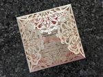Bride and Groom under Tree Laser Cut Wedding Invitation