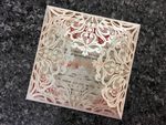 Bride and Groom under Tree Laser Cut Wedding Invitation