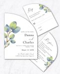 Elegant Botanical Unique Style Wedding Invitations