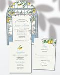 Single Sheets Unique Style Wedding Invitations 1