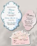Soft Lines Unique Style Wedding Invitations 1