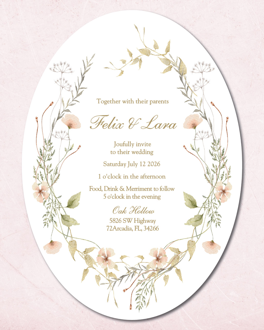 Ethereal Garden Wedding Unique Style Wedding Invitations 2