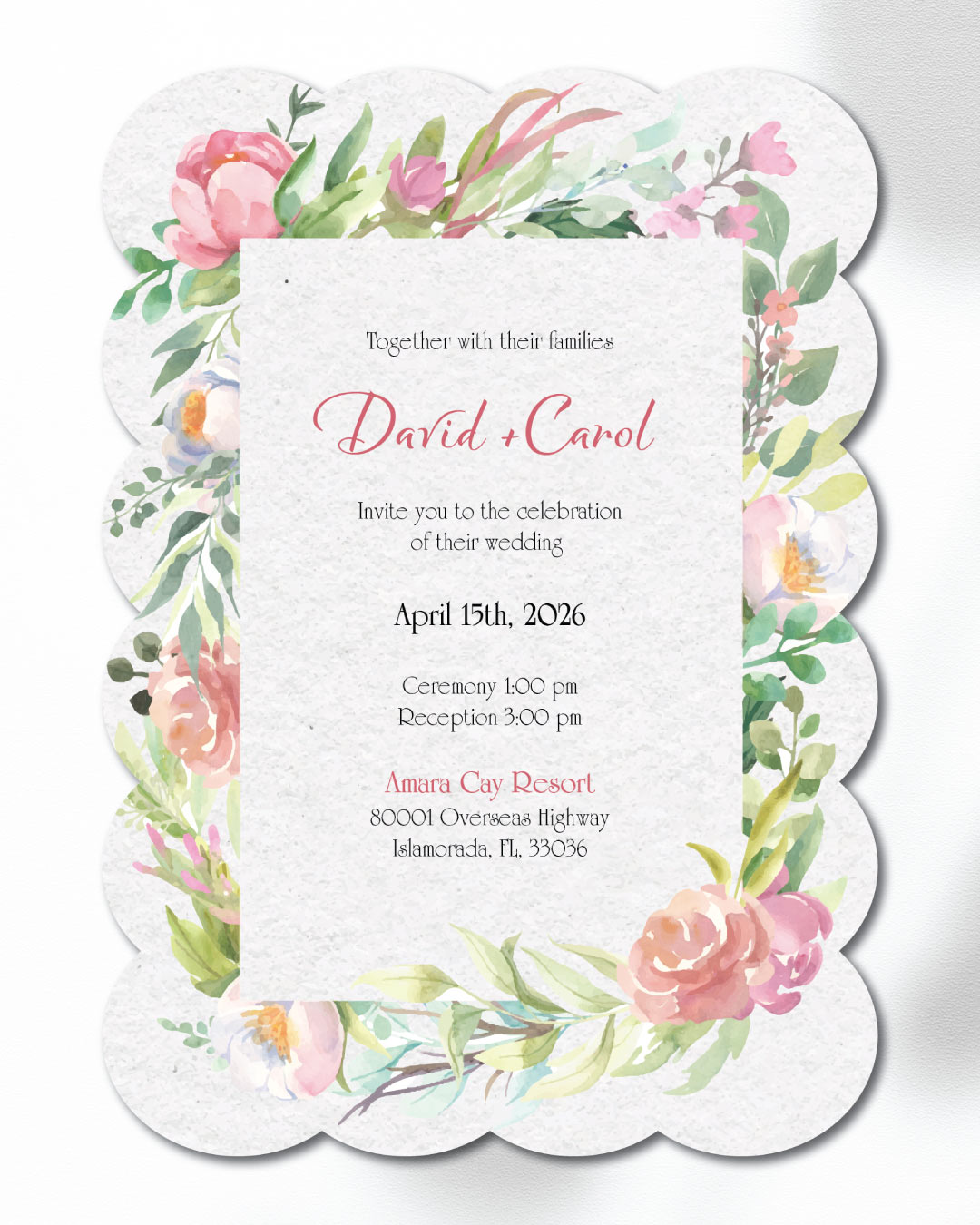 Sweet Nature Wedding Unique Style Wedding Invitations 2