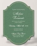 Curved Elegance Unique Style Wedding Invitations 2