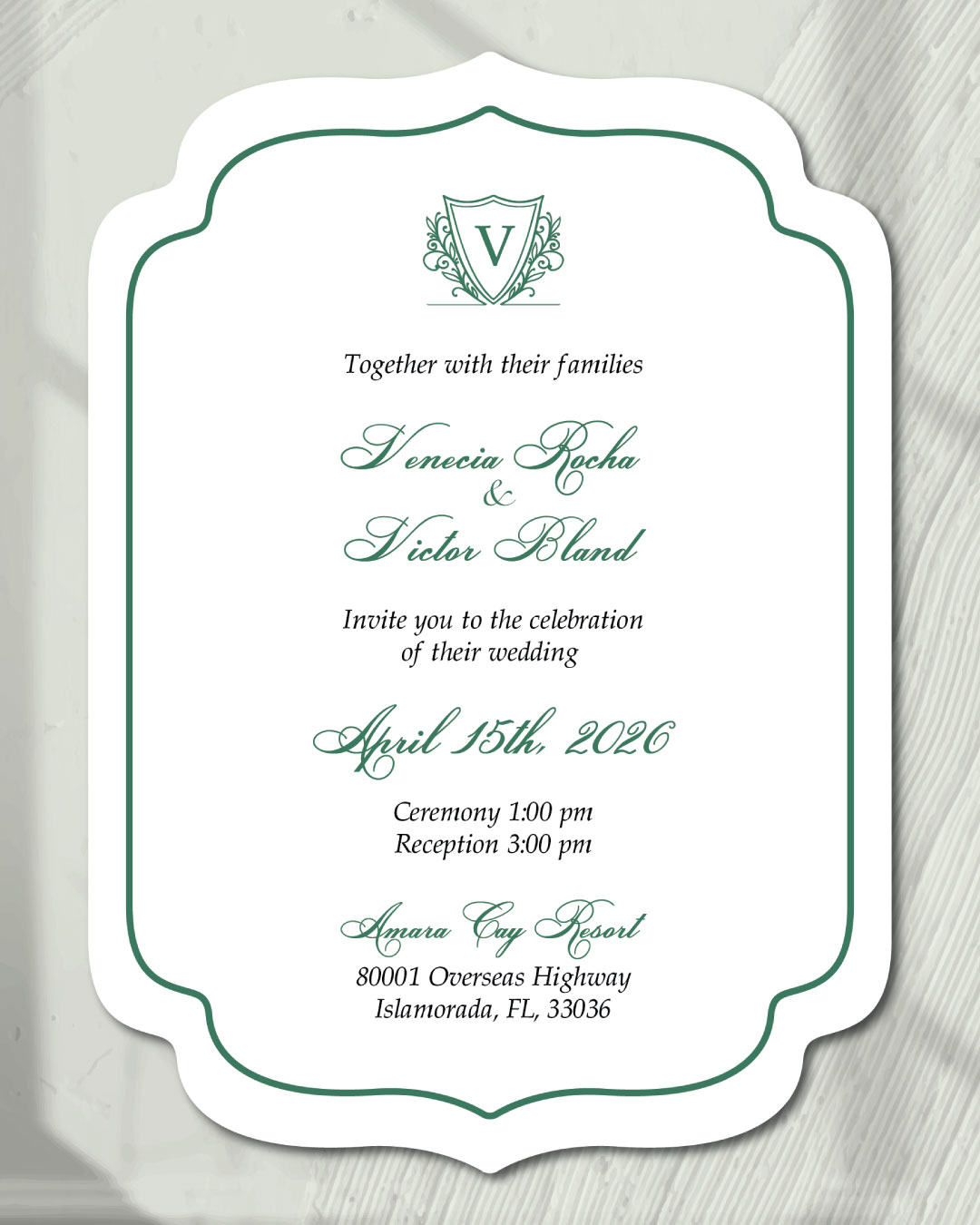 Eternal Elegance Unique Style Wedding Invitations 2