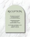 Elegant Olive Unique Style Wedding Invitations 3
