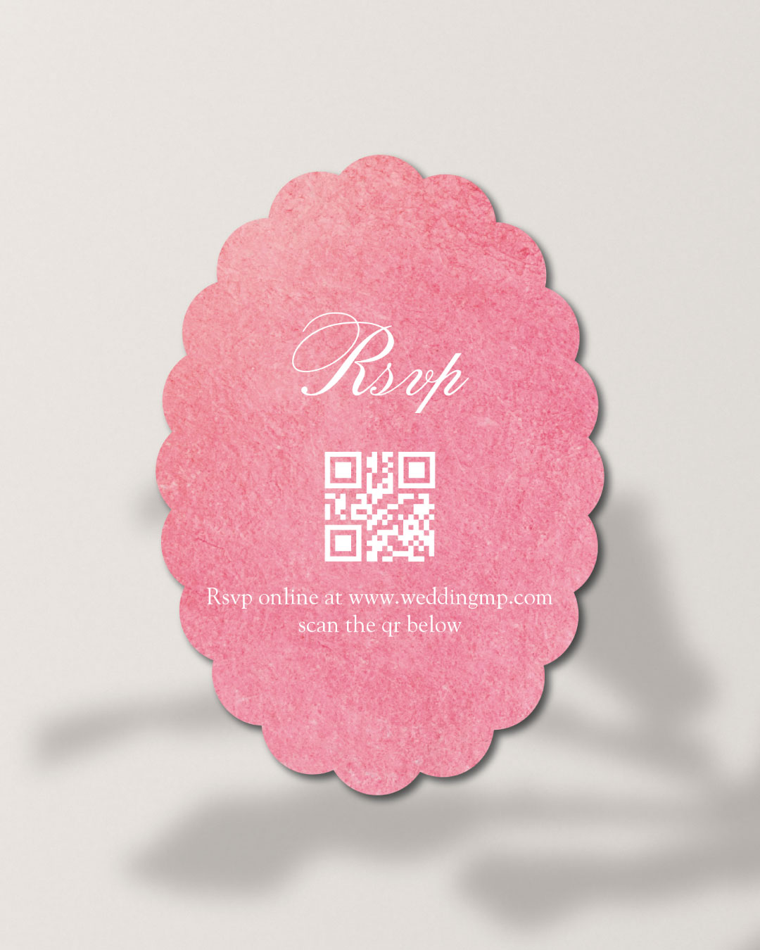 Curved Elegance Unique Style Wedding Invitations 3