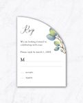 Elegant Botanical Unique Style Wedding Invitations 4