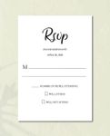 Curved Romance Wedding Unique Style Wedding Invitations 4