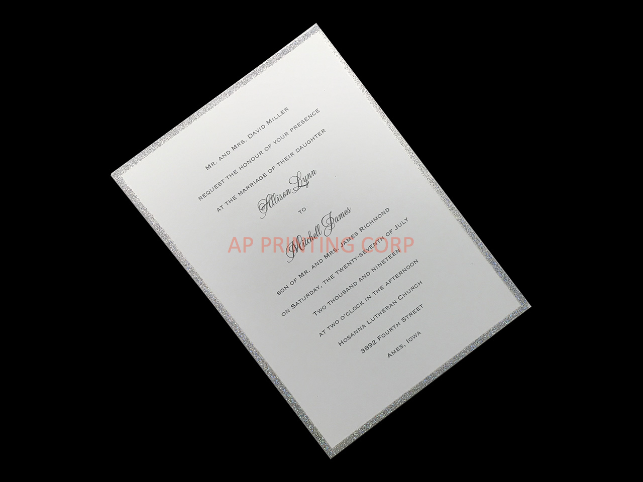 Silver Border Elegance