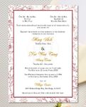 Double Happiness Simple Flat 5x7 Wedding Invitation 2