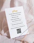 Golden Promise Simple Flat 5x7 Wedding Invitation 2