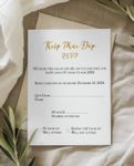 Golden Script Simple Flat 5x7 Wedding Invitation 4