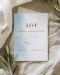 Asian Fusion Simple Flat 5x7 Wedding Invitation 4