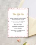 Double Happiness Simple Flat 5x7 Wedding Invitation 4