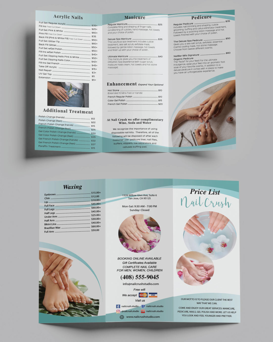 Aqua Glow Concept Spa & Nails Brochure 1