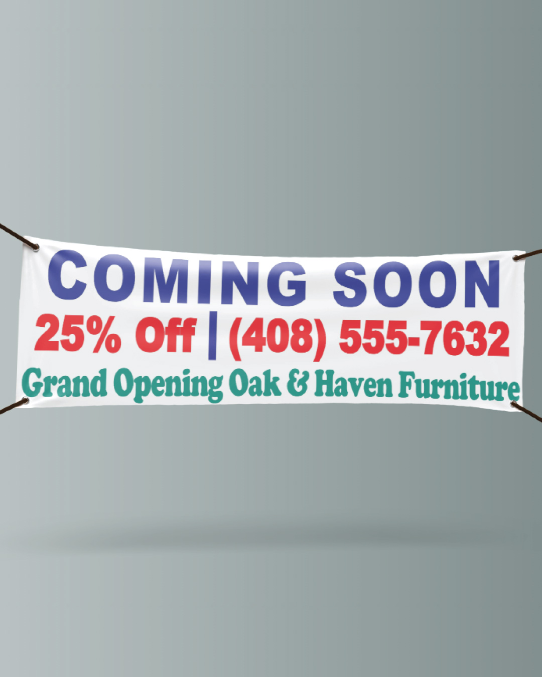 Impact Opening Blue 13oz. Standard Vinyl Banner 1