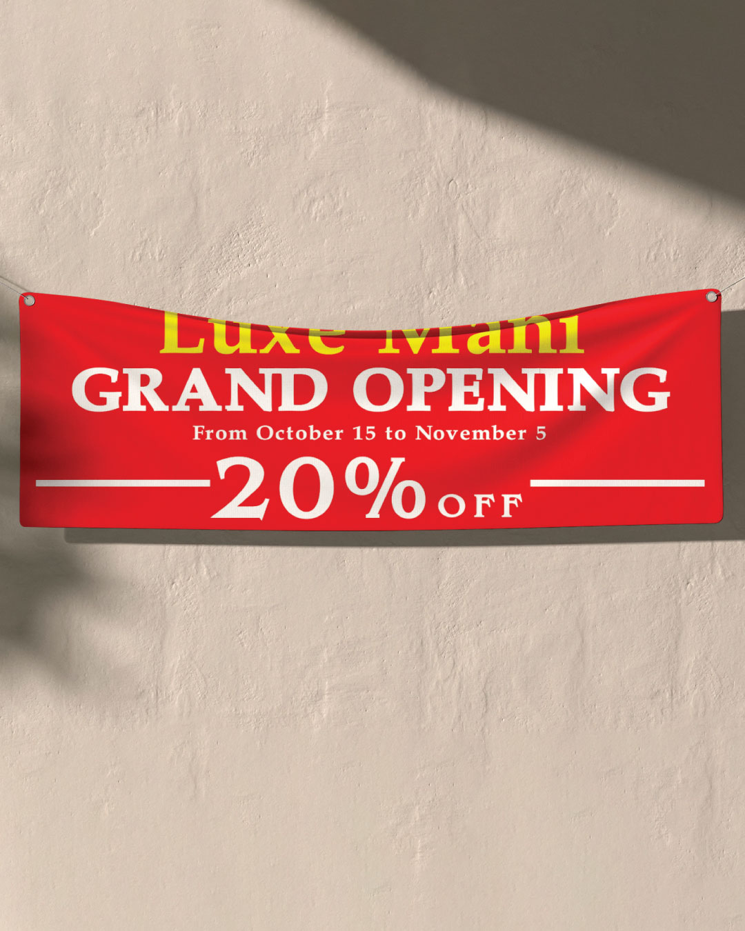 Crimson Luxe Event 13oz. Standard Vinyl Banner 1