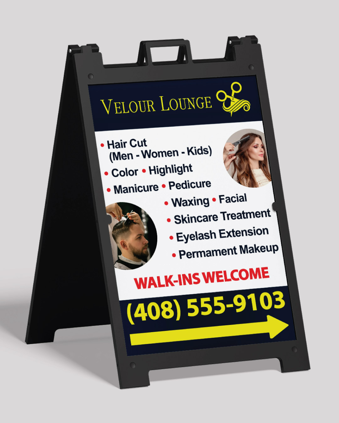 Bold Tricolor Harmony A Frame Sign 1