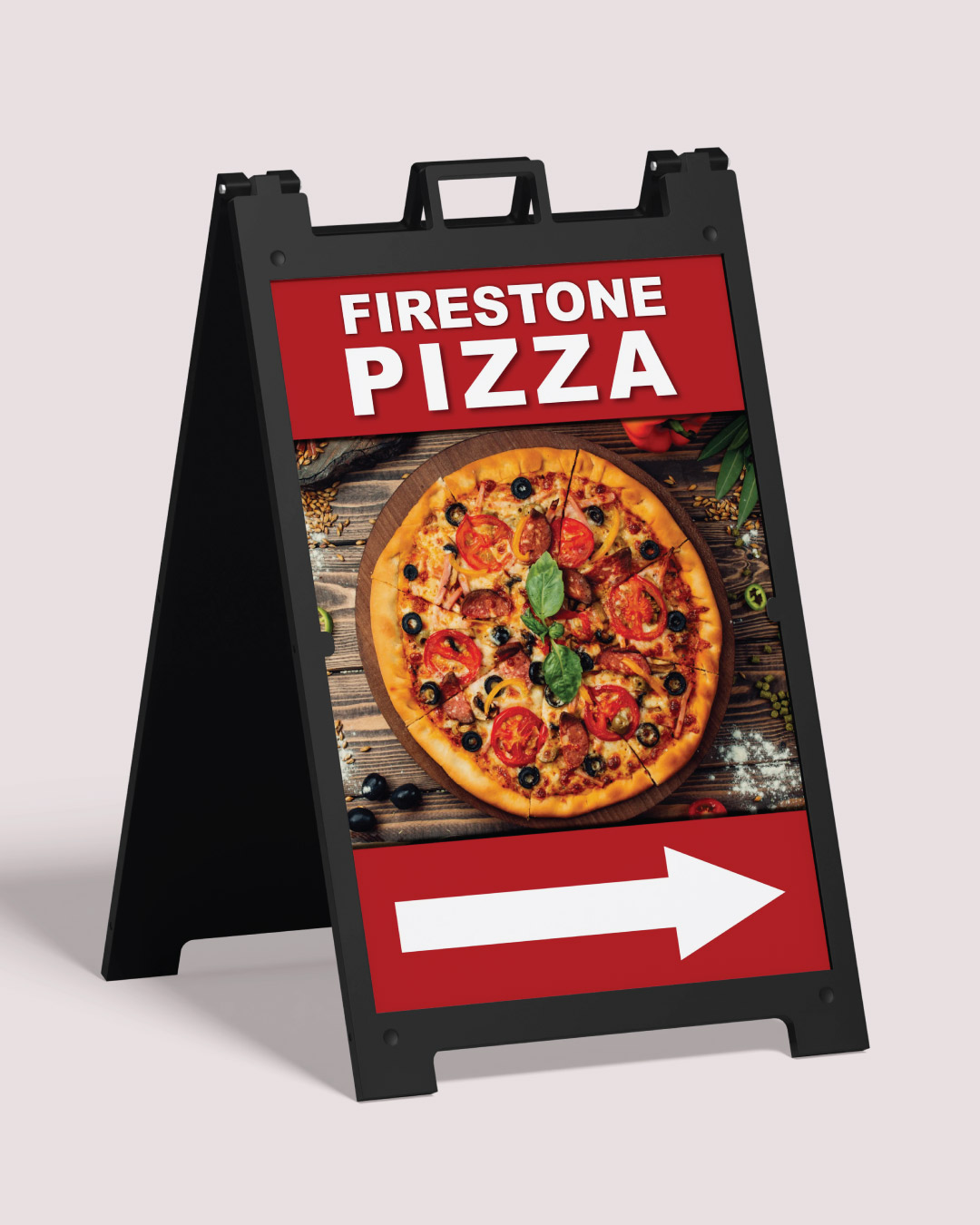 Fire Oven Slice A Frame Signs 1