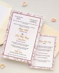 Double Happiness Simple Flat 5x7 Wedding Invitation 1