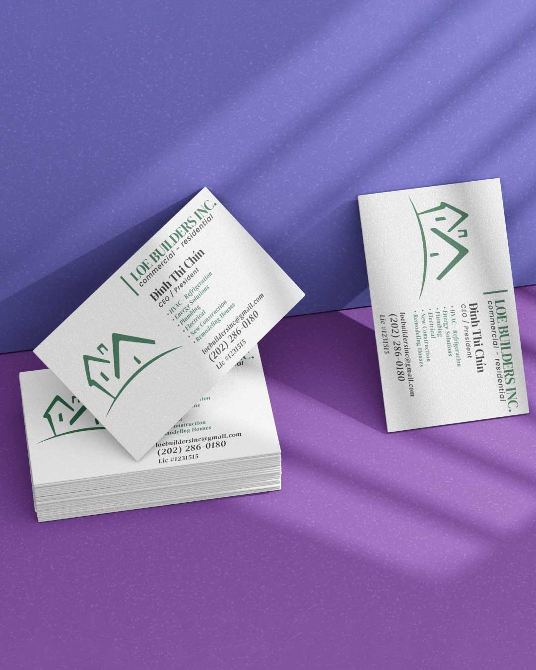 Verdant Build Standard Business Cards 1