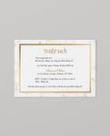 Luxurious Gilt Border Simple Flat 5x7 Wedding Invitation 2