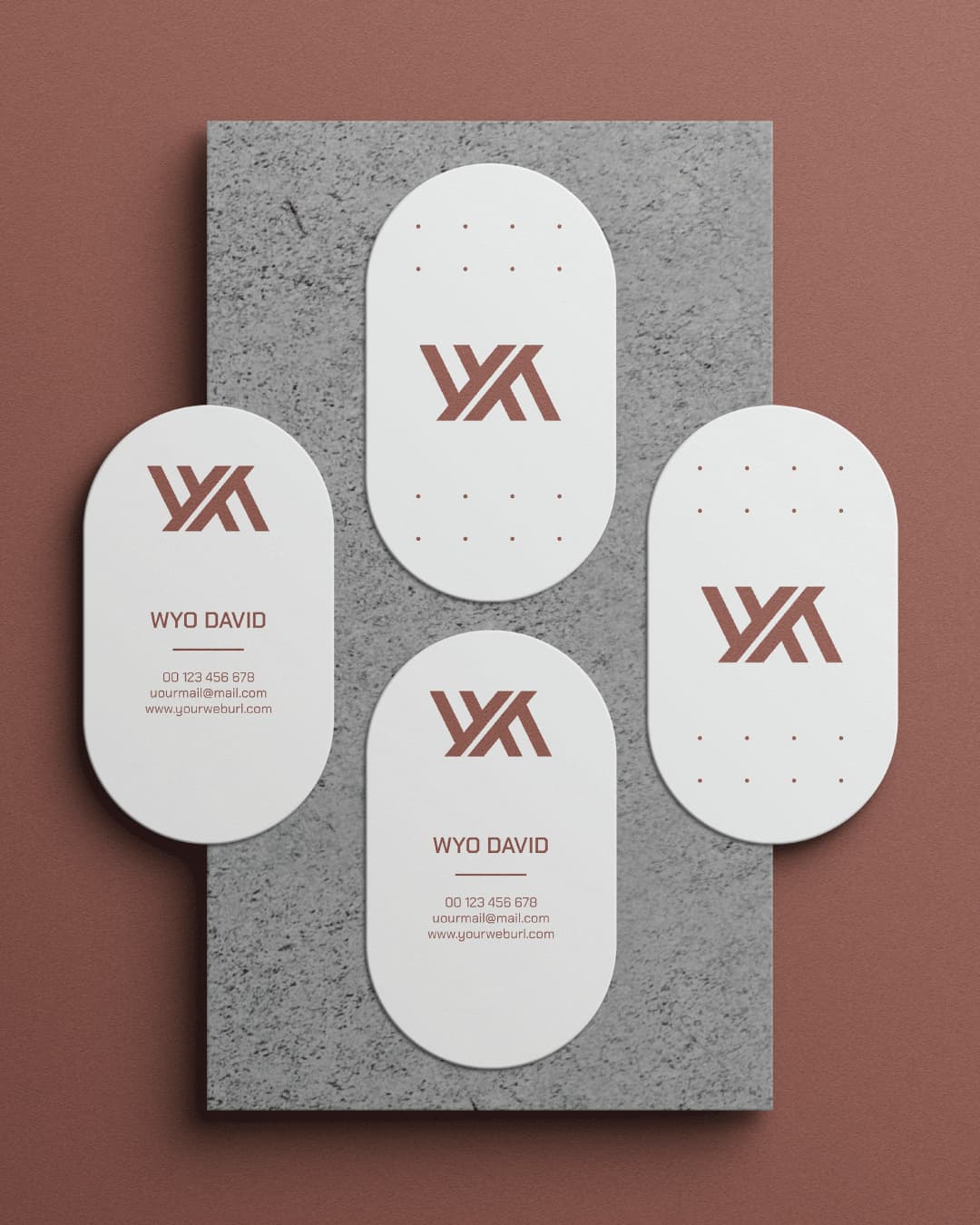 Oval Business Cards
