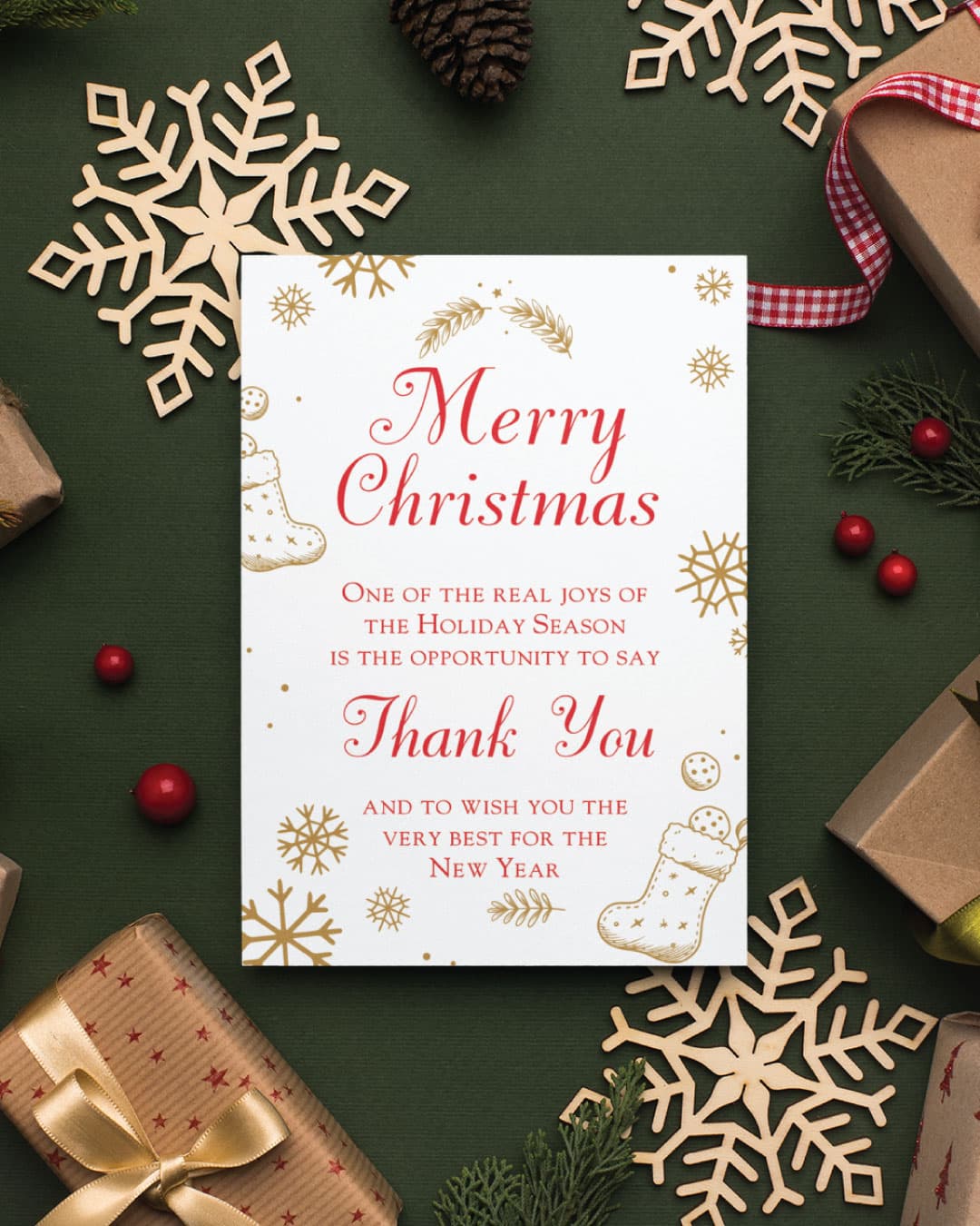 White and Gold Elegance Cards