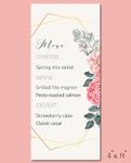 Naturalness And Glamour Wedding Menu Cards